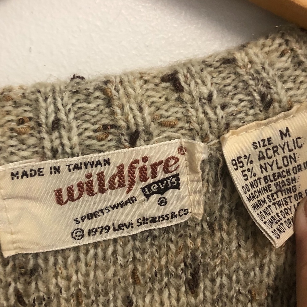 vintage levis wildfire sportswear sweater size m - Picture 3 of 6
